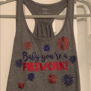 Motherhood maternity Fourth of July tank